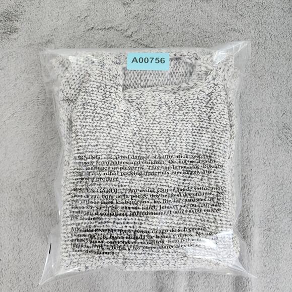 Ann Taylor LOFT Lounge Sweater Womens S Gray Half Sleeve High Low Hem Marl Knit - Picture 7 of 7